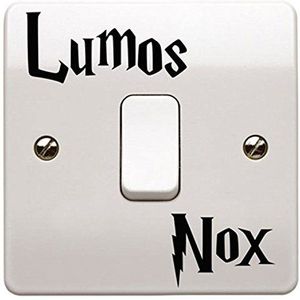 Harry Potter Geïnspireerd ""Lumos Nox"" (Light/Dark) Light Switch Sticker Vinylsticker