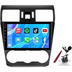 Android 14 Autoradio Sat Navi voor S-ubaru Forester (2013-2015) 9 Inch Touchscreen Multimedia Speler met Draadloze Carplay GPS Navigatie FM RDS Bluetooth 5G-WiFi SWC DSP,M120s