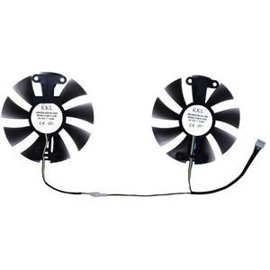 2 stuks/set videokaartventilator FL801512VB GPU-koeler voor SJS voor AMD RX580 RX 580 8GB 2048SP Gaming White Edition grafische kaartkoeling
