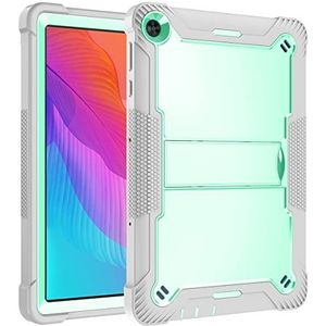 Tablet PC-hoes Compatibel met Huawei Matepad T10/T10S beschermhoes robuuste duurzame standaard schokbestendige beschermhoes tablethoes Bescherming(Gray+Green)