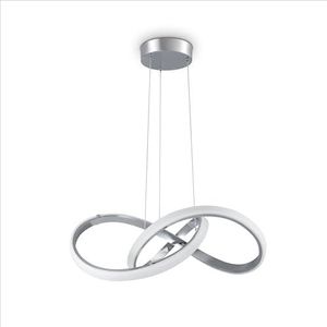 Paco Home Pendellamp Eettafel Lamp Deco Woonkamer LED Hanglamp Slaapkamer Pendelverlichting Eetkamer Modern Stijlvol, Soort lamp:Type 5, Kleur:Chrome - Weiß