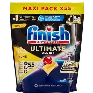 Finish - Powerball Ultimate All in 1 - Vaatwastabletten - Citroen - 55 Capsules
