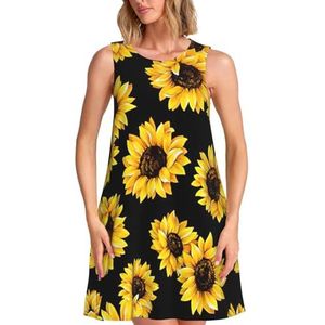 Maxi Jurk Zonnebloem Jurk Fabienne Chapot Bella Semi-transparante