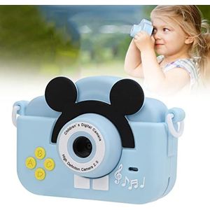 Kindercamera, 2,0 inch 2 MP/1080P selfie-digitale camera voor kinderen met 32 GB kaart en hoes, mini-speelgoedcamera voor kinderen van 3 tot 9 jaar (hemelsblauw)