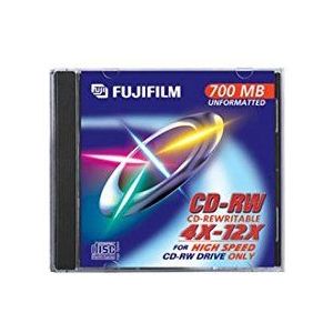Fuji CD-RW 80 mm Speed 4 x 12 x behuizing kristal 10 mm 10 stuks