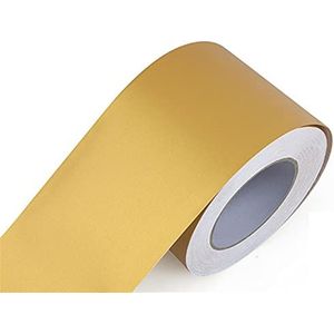 Behangrand Zelfklevende PVC wand- en plafondrandstrip, 5 m, veelkleurig, diverse maten, x(Matte Gold,10cm(W) X5m(L))