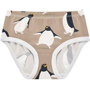 YOUJUNER Meisjesondergoed schattig pinguïn patroon peuter onderbroek katoenen broek kleine meisjes slips comfort kinderen onderbroek, Meerkleurig, 6 jaar
