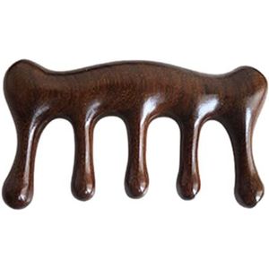 Hoofdhuidmassageapparaat van hout, sandelhout, hoofdhuid, houten , compacte handmassagekam, drukabsorberende haarmassagekam, massage-hoofdkam voor het schrapen van de hoofdhuid en ontspannende els