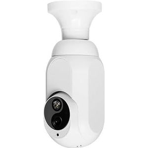 ngnsky Smart Bulb Beveiligingscamera 5G & 2,4 GHz WiFi, 355 ° Panoramische Bewegingsdetectie en Alarm Volledige Kleur Dag en Nacht, Hoorbaar Alarm Compatibel met Alexa