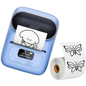 M110 Thermische draadloze labelprinter Draagbare Bluetooth-sticker Miniprinter Barcodelabelmaker(Blue)