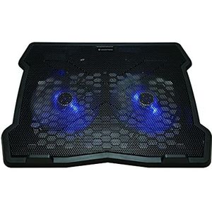 Conceptronic THANA06B 2-Fan Cooling Pad notebook cooling pad 39,6 cm (15.6"") Zwart