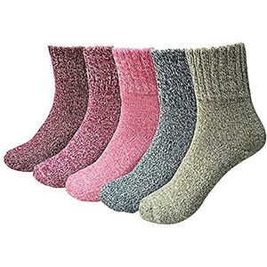 DARENYI Thermische sokken voor dames, warme sokken voor dames, winter, wollen sokken, dikke sokken voor dames, Style3., 37 EU