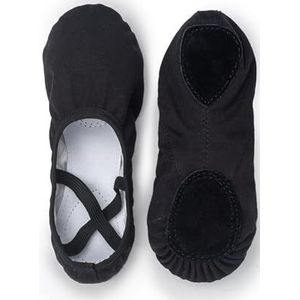 Rode professionele ballerina canvas dansgymnastiek kinderen yoga balletschoenen kinderen dansschoen vrouw (blauw, 35)