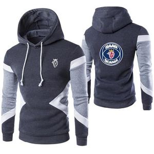 Grafische Hoodie Voor Heren Voor SAAB Collision Color Sweatshirts Capuchon Met Capuchon Lange Mouw Trainingsjas Truien Activewear Comfortabel Uitloper Tops-Gray||XXL