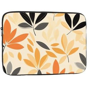 Laptop Sleeve voor Vrouwen Notebook Draagtas Elegante Bladeren Print Slanke Laptop Case Cover Shockproof Beschermende Notebook Case Laptop Tas 10 inch