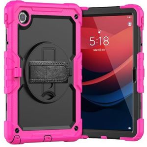 Tablet PC-hoes Compatibel met Lenovo Tab M11 TB330FU/TB331FC hoes met schermbeschermer, schokbestendige, robuuste hoes 360° draaibare handriem/standaard Compatibel met Lenovo Tab M11 11 inch (2024) Be