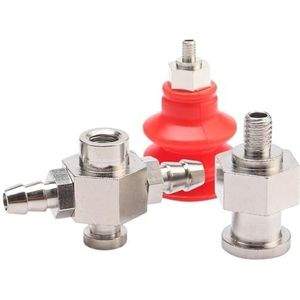 Vaste zuignaphouder met kleine kop van metaal, type kussen met grote schroefdraad M5, zijdelingse luchtinlaataansluitingen (14)