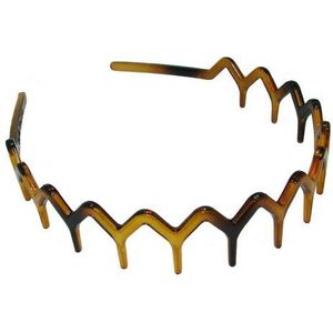 Bling Online Zig Zag Tortoise Shell Effect Sharks Tooth Hair Band Headband.