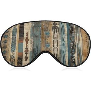 Pillars and Totems slaapmasker, zacht en comfortabel nachtslaapmasker, gezichtsknuffelend, gewatteerde oogbedekking met verstelbare band voor diepe rust, reizen ploegendienst