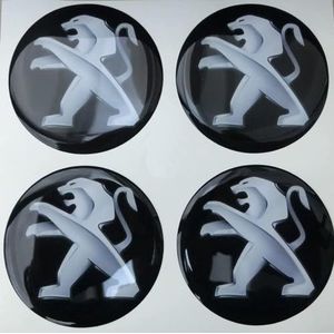 4 stuks autonaafdoppen voor Peugeot 56mm naafdoppen wieldoppen accessoires