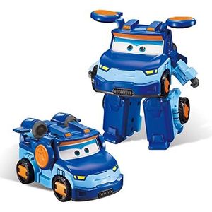 Super Wings EU750232 Leo 5' Character Superwings Transformer Toys for 3+ Year Old Boys Girls, Blue, One Size