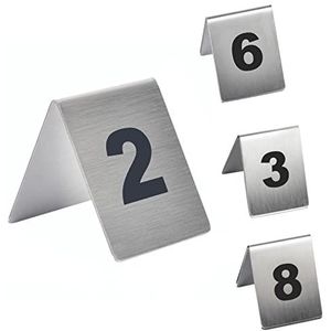 Roestvrijstalen tafelnummers voor tenten, 1-25 1-50 1-100, L-Type of V-Type, for restaurants, bars, feesten, bruiloften Tafelnummerkaarten(V Type,1 to 25)