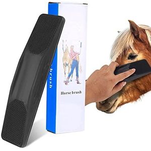 DERJDISF 6-in-1 paardenborstel, massagekam voor paarden, horse grooming brush, paardenwortelborstel, paardenborstel, massaborstel voor paarden en honden