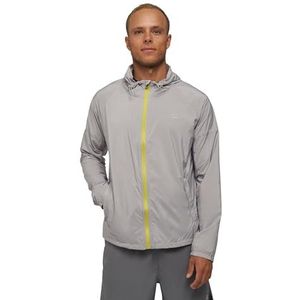 DANISH ENDURANCE Windjack voor Heren, van Gerecycelde Materialen, Reflecterende Details, Ultra-licht, Grijs, XXL