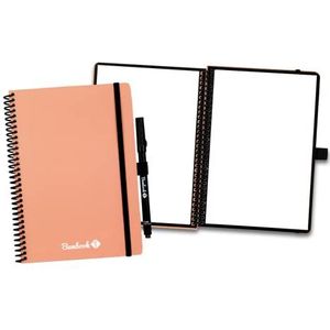 Bambook Colourful Notitieboek - Roze - A5 - Blanco - Uitwisbaar notitieboek, herbruikbaar notitieblok, Duurzaam Whiteboard Schrift - Inclusief Gratis Pen & Bambook App