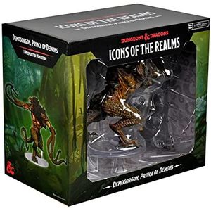 WizKids D & D Icons of The Realms Miniatures: Demogorgon, Prince of Demons - Painted Figurine, Dungeons & Dragons