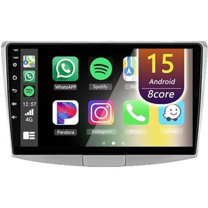 Android Radio voor VW Passat B7 CC 2010-2015, 9 inch Touchscreen Autoradio met Wireless CarPlay Android Auto Bluetooth WIFI(8Core(8+128GB))