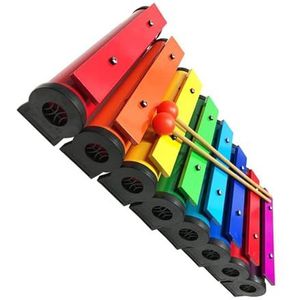 Klokkenspel Voor Beginners 8 Tone Brick Kleurrijke Aluminium Plaat Glockenspiel Xylofoon Percussie-instrument