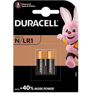 Duracell® batterij Alkali Lady ""N"" LR1, 4001, 4901, MX9100, 910A; blisterverpakking van 2