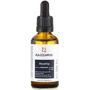 Naissance Wilde Rose Olie/Rosepicht Kernel Olie BIO (Nr. 246) 30ml - Natuurlijk, Koud, Gedrukt, Biologisch-Gecertificeerd, Voedend - Voor Haar, Gezicht, Huid en Nagels
