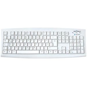 Secomp - Silver Seal Toetsenbord - Wit - Bedraad - Antimicrobieel