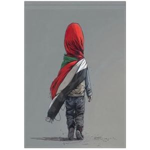 Gratis Gaza Free Palestina Festival Garden Flags voor Buiten 68 x 100 cm Grote Dubbelzijdige Yard Vlag