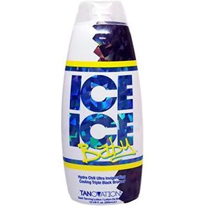 Tanovations Ice Baby Hydra Chill Ultra Invigorating Cooling Triple Black Bronzer 10 ounce Tanning Bed Lotion