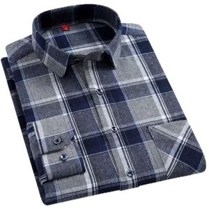 Rfmfkkg Mannen Katoen Plaid Lange Mouwen Shirt Business Sociale Formele Klassieke Streep Jurk Shirt 209 41 Maat 175cm 75kg