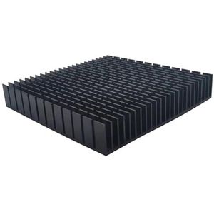 FULIMEI 120 mm verwarmingspaneel koellichaam aluminium koellichaam CPU-eindversterkerradiator(Black)