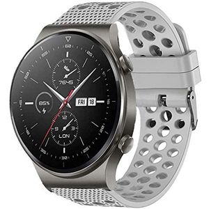 LvBu Armband compatibel met Huawei Watch GT 2 Pro, Sport siliconen Classic vervangende horlogeband voor Huawei Watch GT 2 Pro Smartwatch, grijs