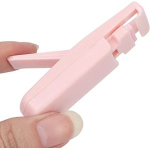 Leuke wimperkrullerset, duurzame mini-wimperkruller met ergonomische vorm, professionele wimperkruller voor dagelijkse make-up roze