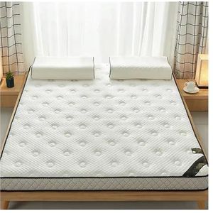 Matras Van Volledige Grootte, Latex Traagschuimmatras, Studentenslaapzaalmatras, Enkele Dubbele Matras, Huishoudelijke Tatami-matras (Color : White, Size : 200 * 220CM*6CM)