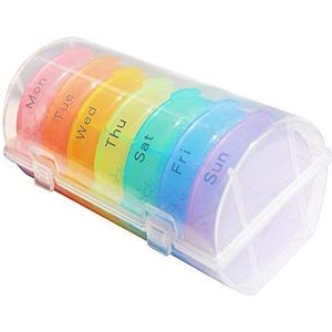 Wekelijkse Pillenorganisator 7 Dag 3 Keer per Dag Grote Gevallen voor Pillensupplementen