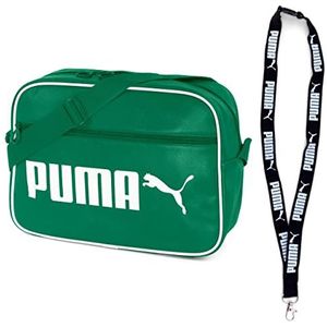 PUMA Tas - Schoudertas - Campus Reporter Retro Bag - Limited Sleutelhanger, groen