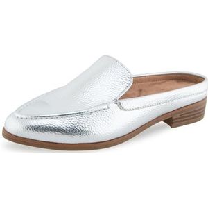 Aerosoles Dames Enright platte slippers, Zilverkleurig kunstleer, 36 EU