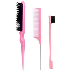 3Pcs Veelzijdige Haar Styling Tools Plagen Haar Borstel Staart Kam Set Kappers Vlechten