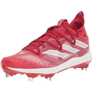adidas Men's Adizero Afterburner 9 NWV Baseball Shoe, Team Power Red/White/Vivid Red, 14