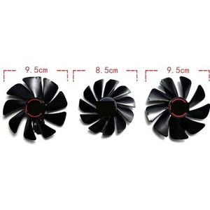 Voor SAPPHIRE voor Radeon RX5700 5700XT 8GB voor NITRO grafische kaart vervangende ventilator FDC10H12D9-C FD10015M12D(Right fan)