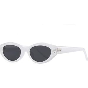 2024 Zonnebril for dames met vierkant en rond gezicht Nis smal frame Hoogwaardige anti-UV-zonnebril (Kleur : 10)
