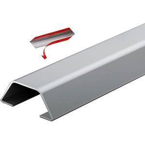 Vloerkabelgootdoorvoer， Zelfklevende kabelgoot van roestvrij staal, waterdicht, veelkleurig, verschillende maten(Silver-No.6-W-55mm(2-17/100in))